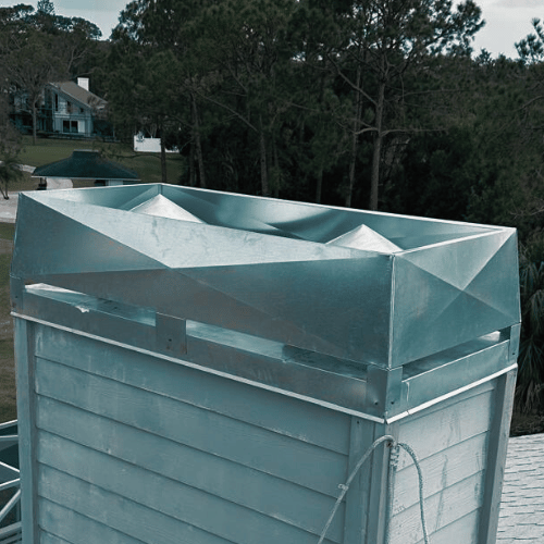 Chimney Chase With Wind guard